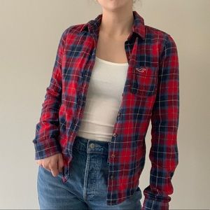 Hollister Plaid Lumberjack Button Up 🪵